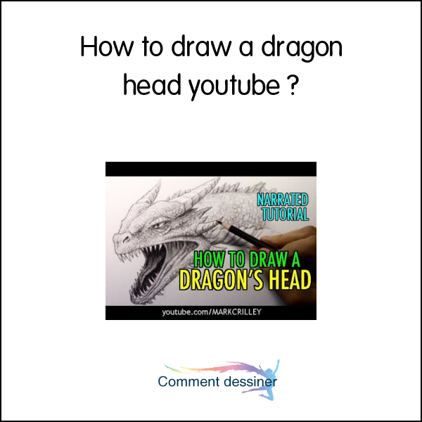 How to draw a dragon head youtube